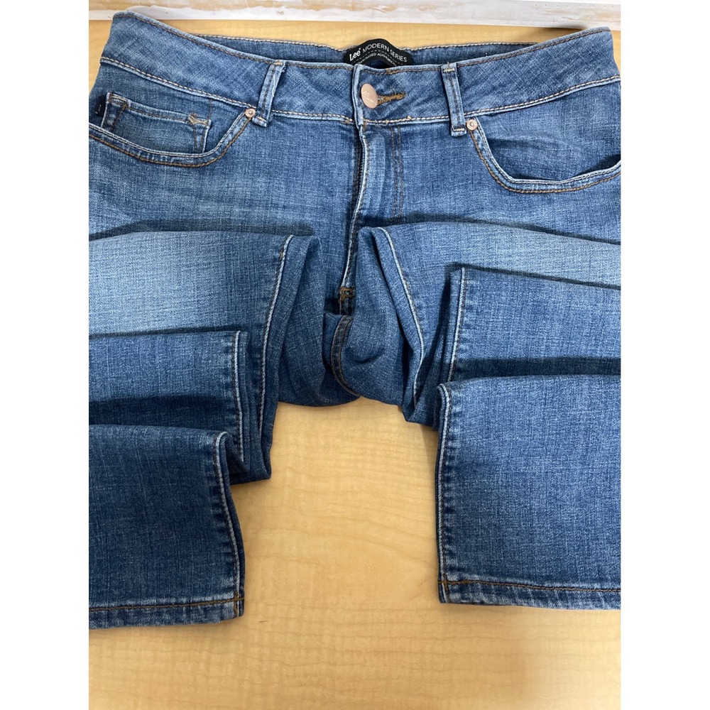 Lee Modern Series Curvy Fit Bootcut Jeans Medium Wash Blue 14 Short 3406017
